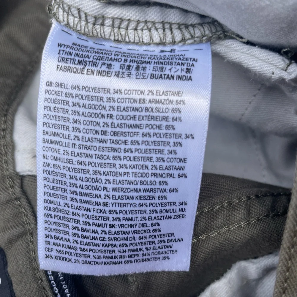 Vans Men's Olive Green Pants Size 28 - Picture 9 of 9